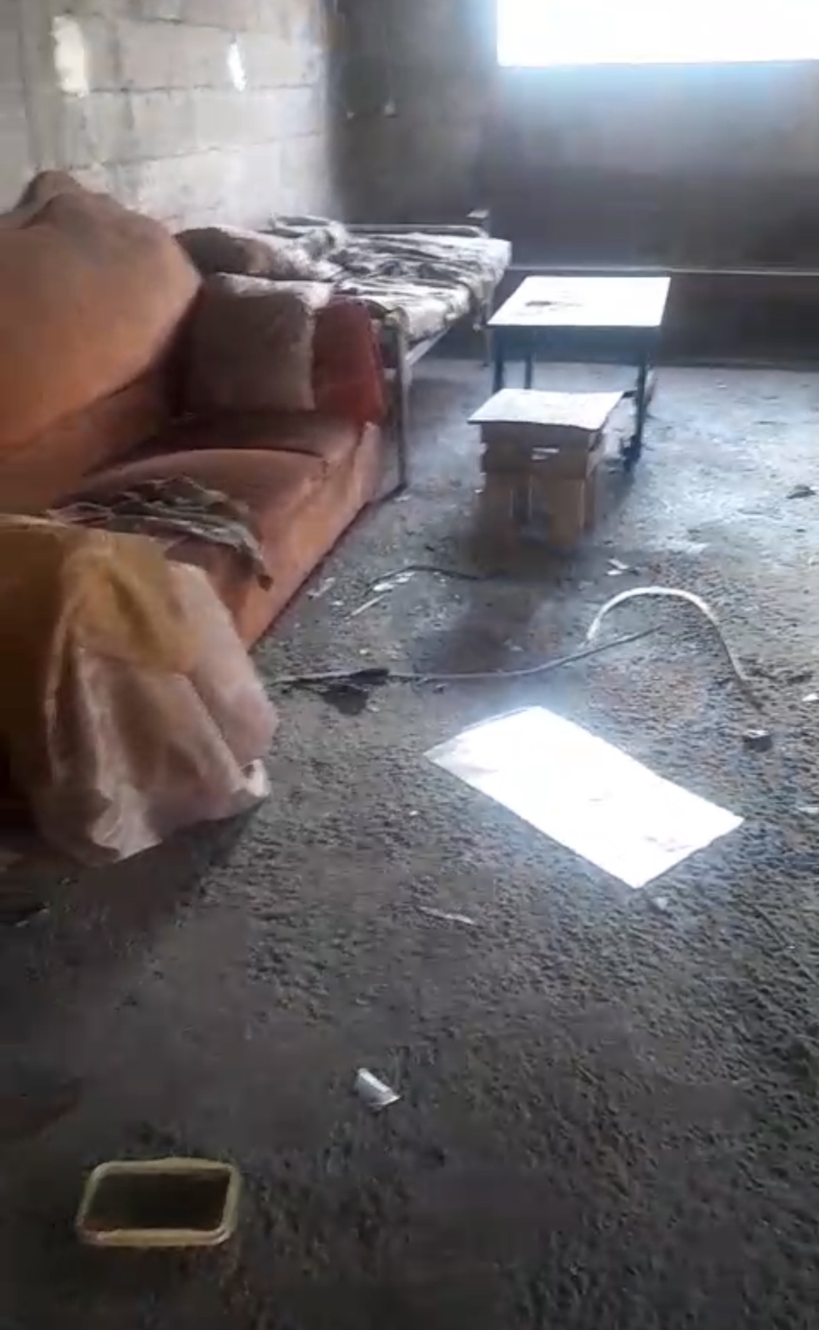 Apartment after bombing