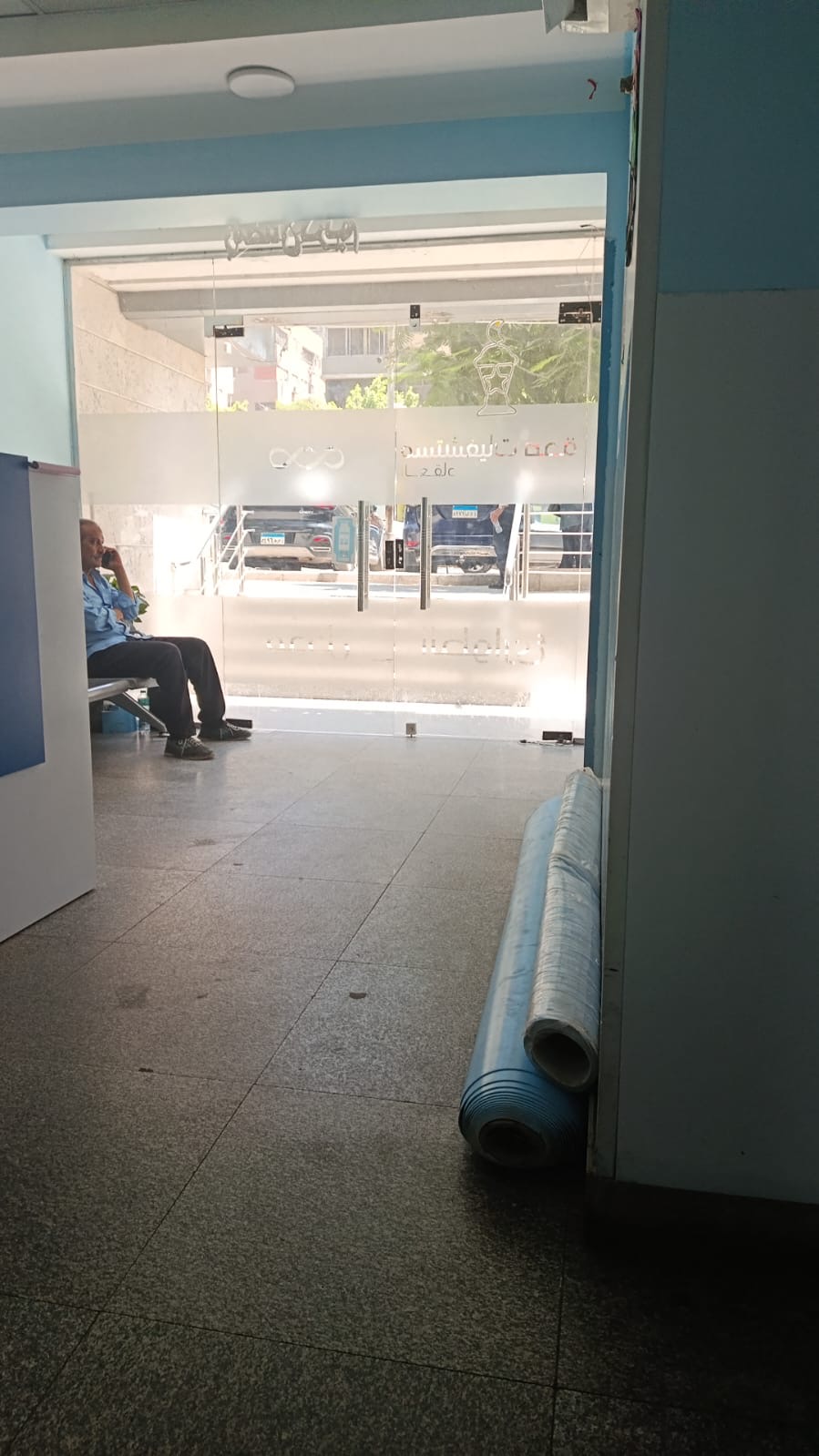Hospital corridor, Cairo, July 2026